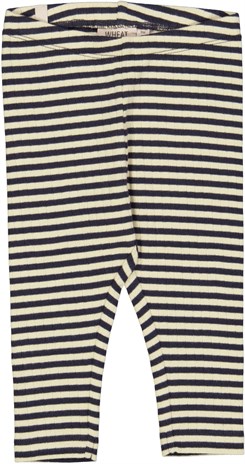 Wheat jersey leggings - Midnight stripe